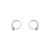 Georg Jensen Mercy Sterling Silver Swirl Earrings - Berry's Jewellers