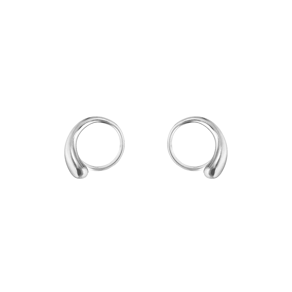 Georg Jensen Mercy Sterling Silver Swirl Earrings - Berry's Jewellers