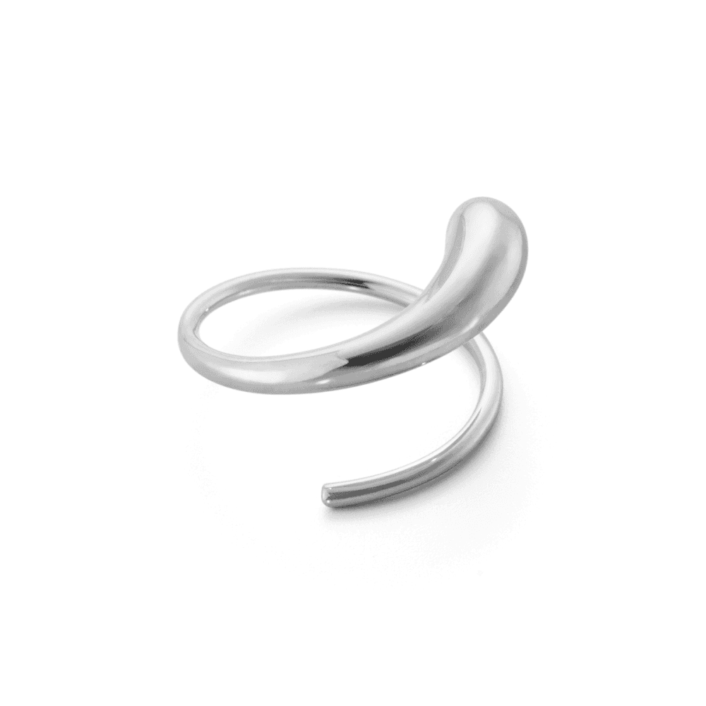 Georg Jensen Mercy Sterling Silver Swirl Earrings - Berry's Jewellers