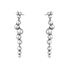 Georg Jensen Moonlight Grapes Oxidised Sterling Silver Long Drop Earrings - Berry's Jewellers