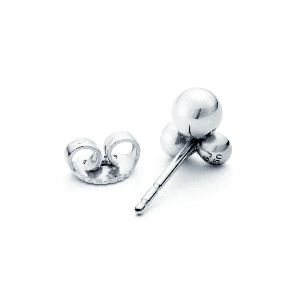 Georg Jensen Moonlight Grapes silver and diamond earrings - Berry's Jewellers