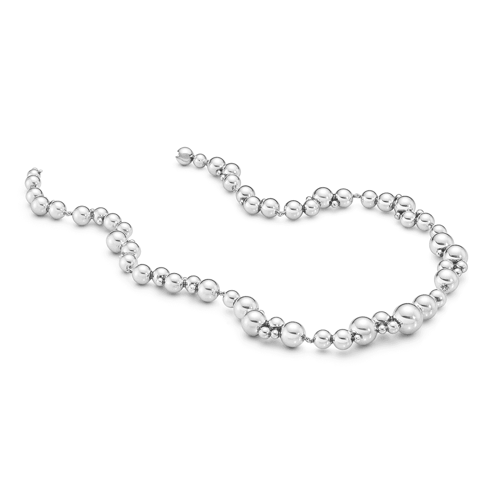 Georg Jensen Moonlight Grapes Silver Necklace - Berry's Jewellers