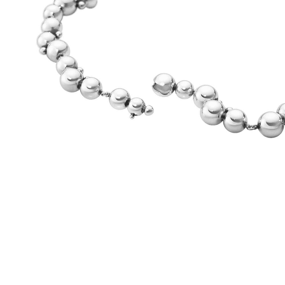 Georg Jensen Moonlight Grapes Silver Necklace - Berry's Jewellers