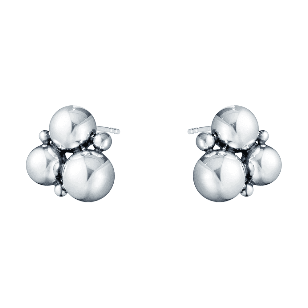 Georg Jensen Moonlight Grapes silver stud earrings - Berry's Jewellers