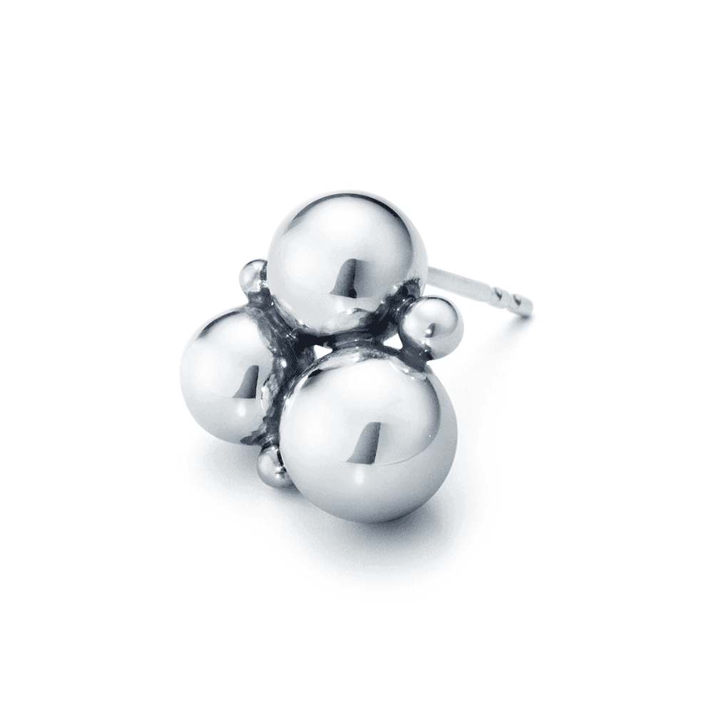 Georg Jensen Moonlight Grapes silver stud earrings - Berry's Jewellers