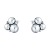 Georg Jensen Moonlight Grapes silver stud earrings - Berry's Jewellers