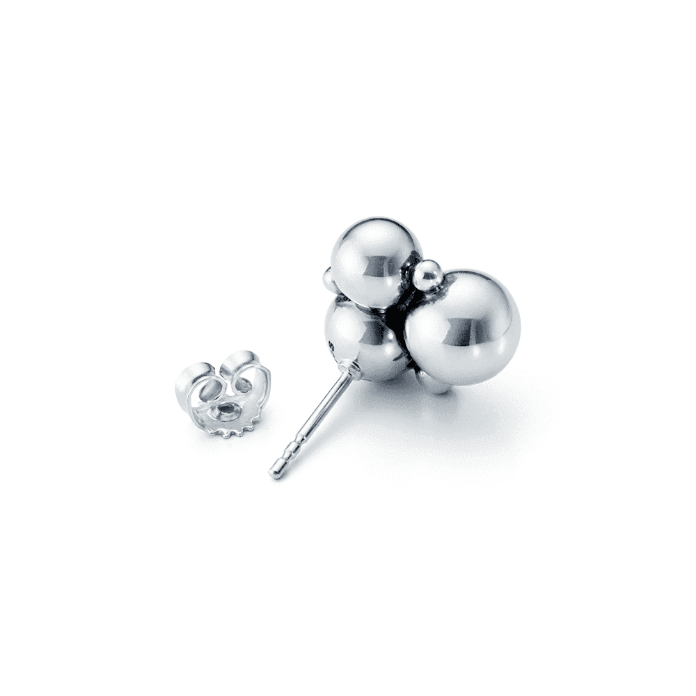 Georg Jensen Moonlight Grapes silver stud earrings - Berry's Jewellers