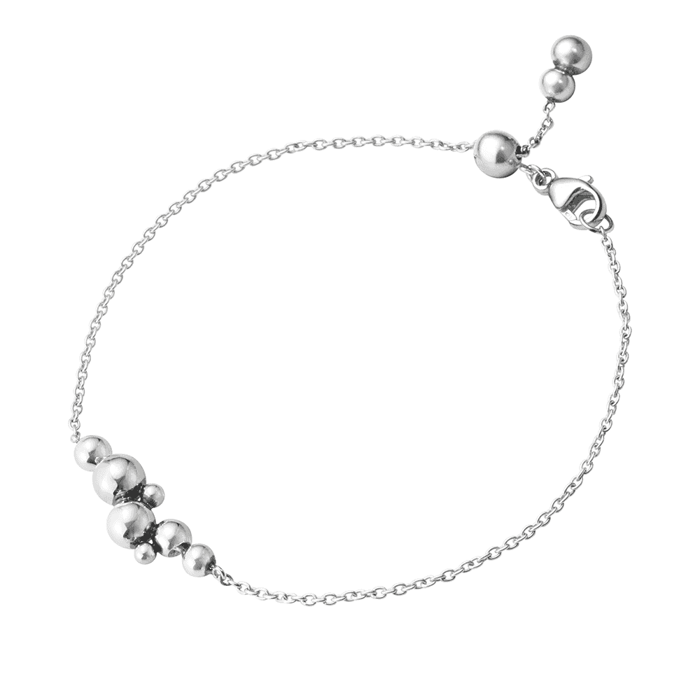 Georg Jensen Moonlight Grapes Sterling Silver Chain Bracelet - Berry's Jewellers