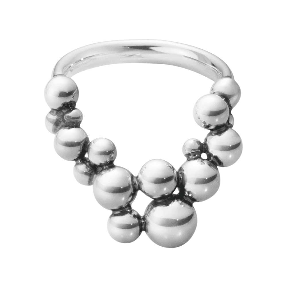 Georg Jensen Moonlight Grapes Sterling Silver Ring - Berry's Jewellers