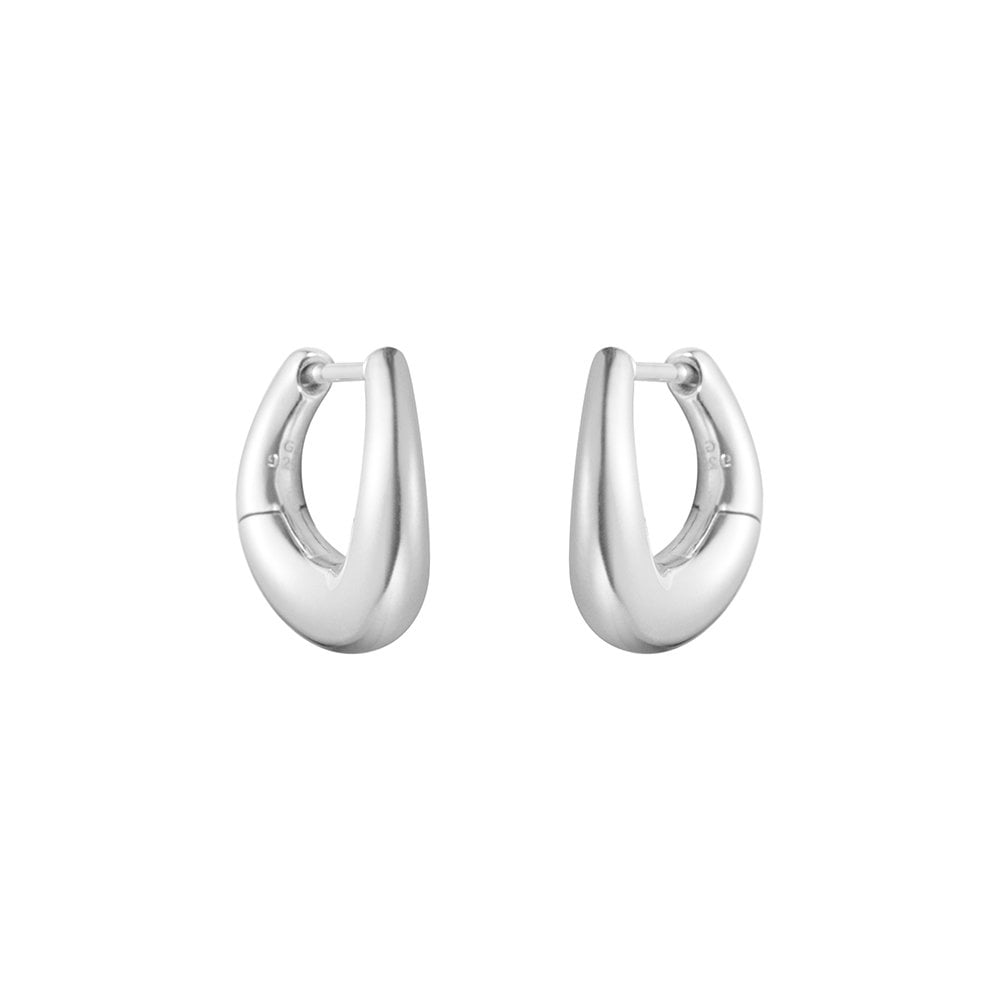 Georg Jensen Offspring Small Sterling Silver Earhoops - Berry's Jewellers