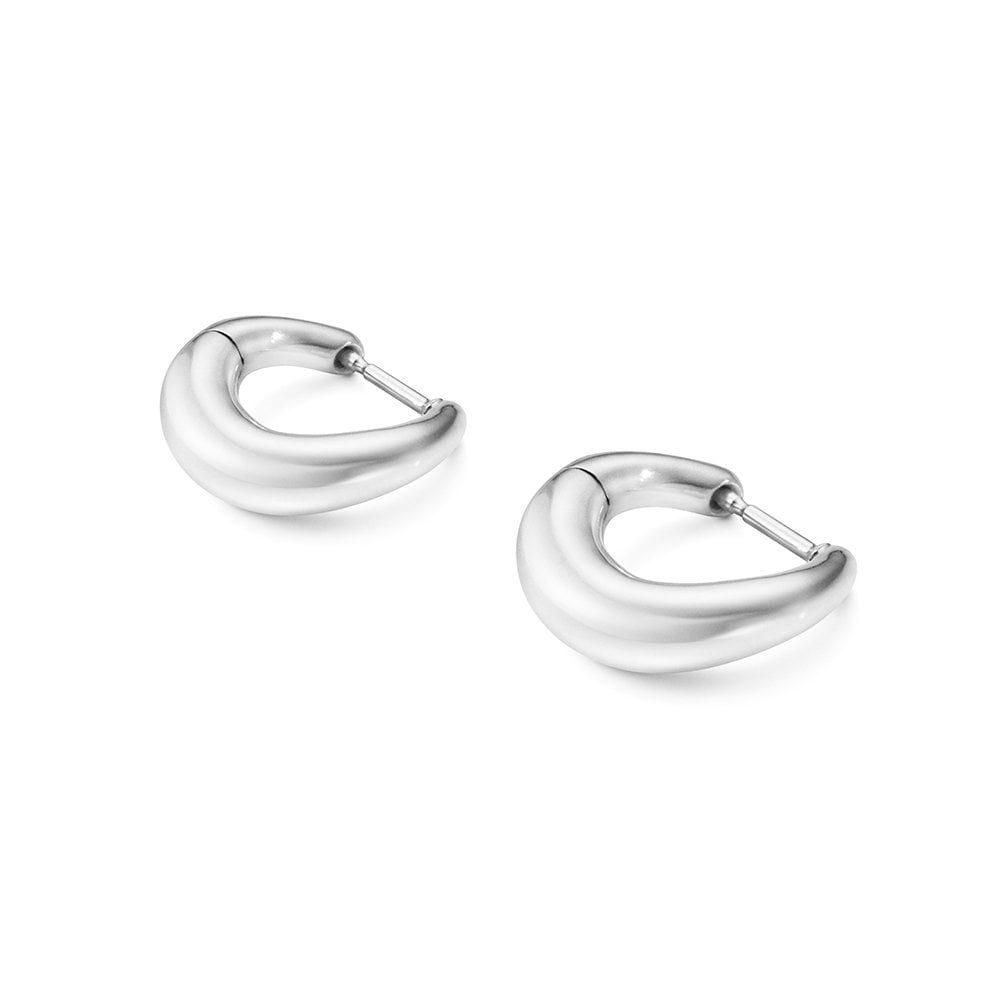 Georg Jensen Offspring Small Sterling Silver Earhoops - Berry's Jewellers