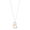 Georg Jensen Offspring Sterling Silver & 18ct Rose Gold Pendant - Berry's Jewellers