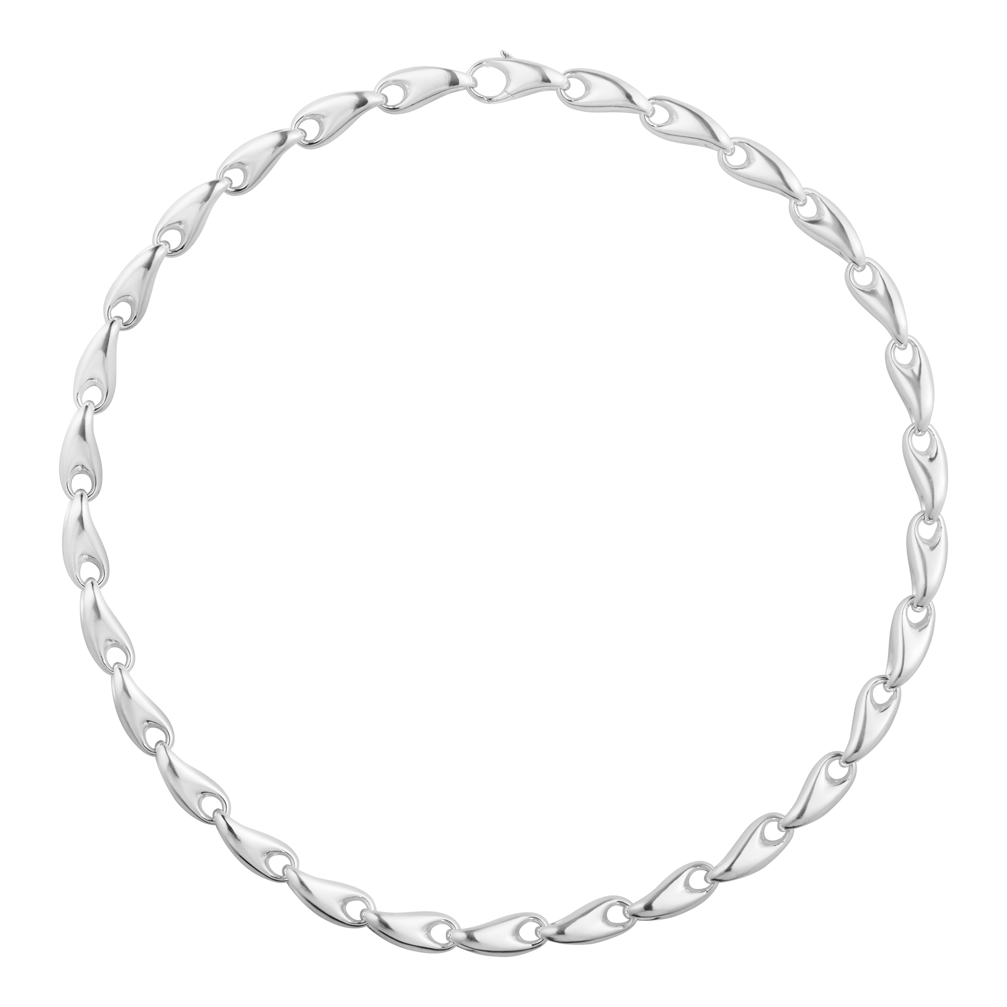 Georg Jensen Reflect Sterling Silver Medium Necklace - Berry's Jewellers