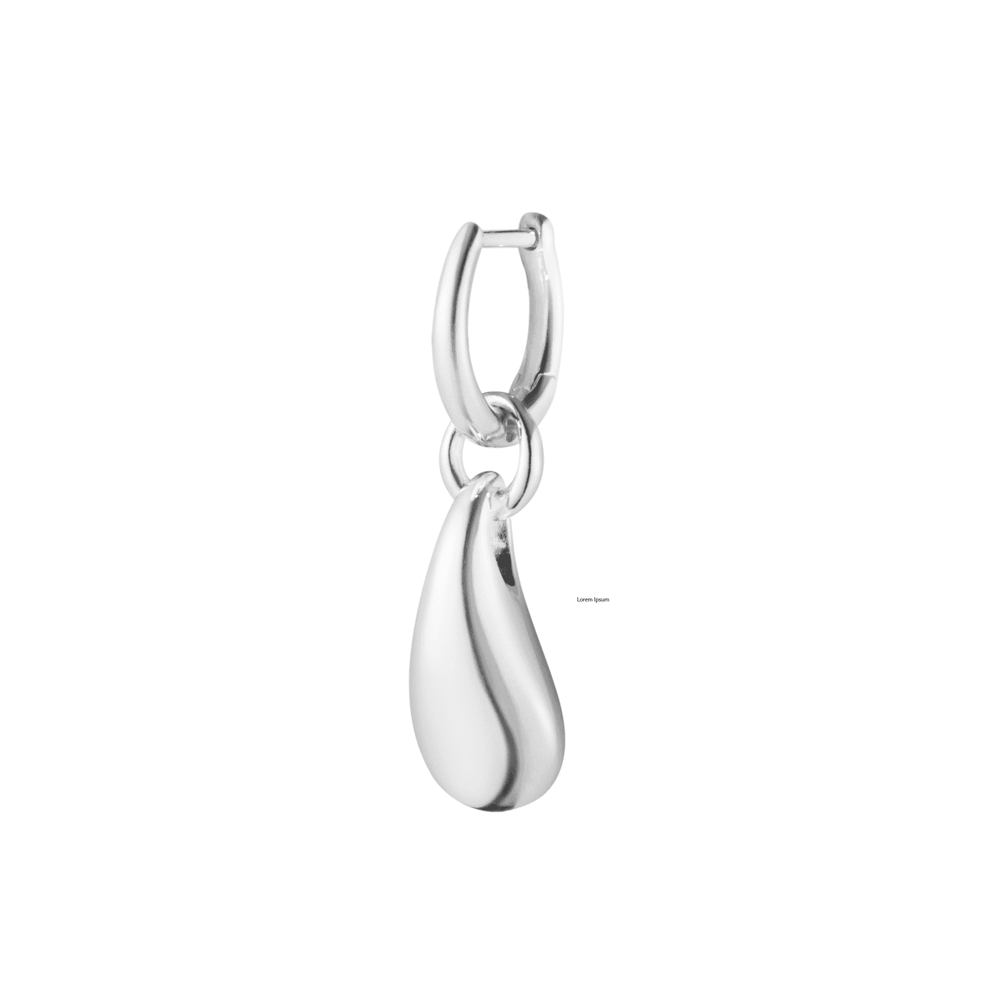 Georg Jensen Reflect Sterling Silver Single Drop Earring - Berry's Jewellers