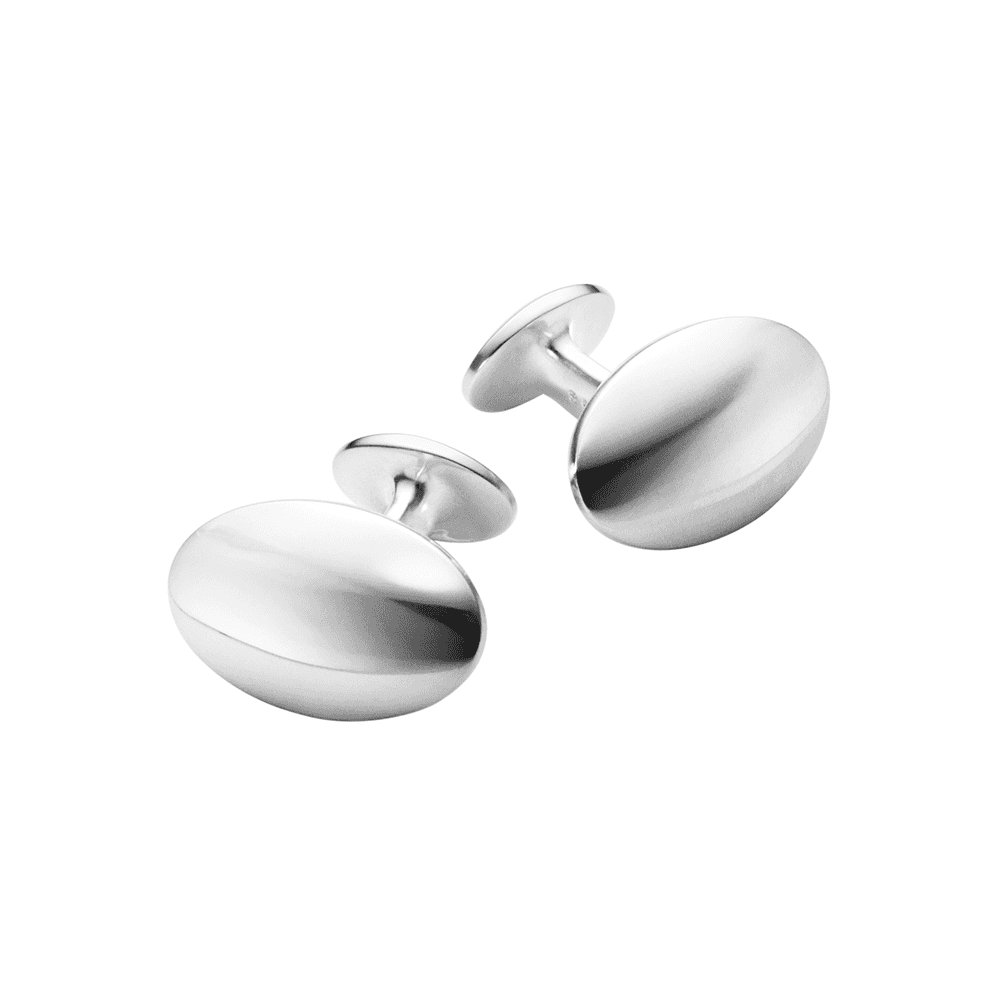 Georg Jensen Sterling Silver Classic Oval Cufflinks - Berry's Jewellers