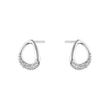 Georg Jensen Sterling Silver Offspring Diamond Stud Earrings - Berry's Jewellers