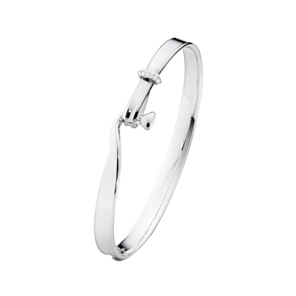 Torun Silver Diamond Set Bangle