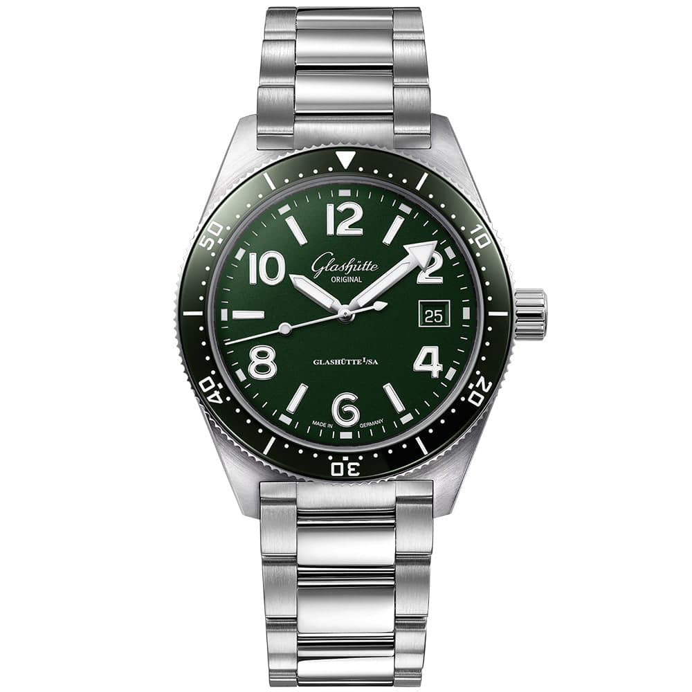 Spezialist SeaQ 39.5mm Green Dial Men's Automatic Bracelet Watch