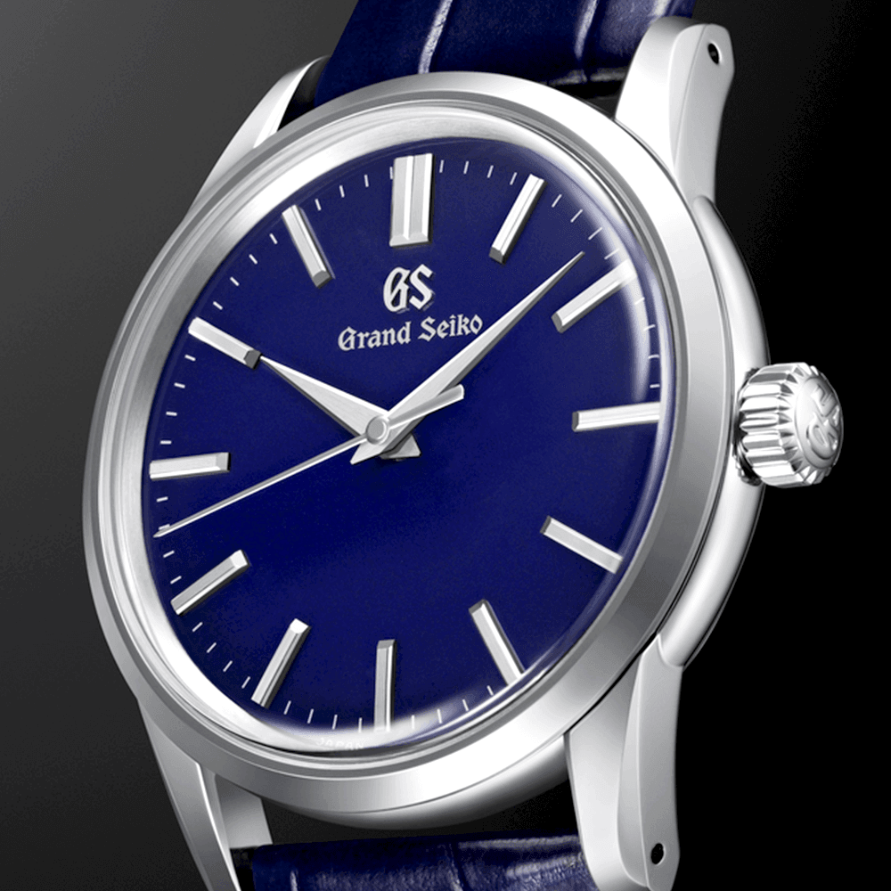 Elegance 34mm Royal Blue Dial Ladies Strap Watch