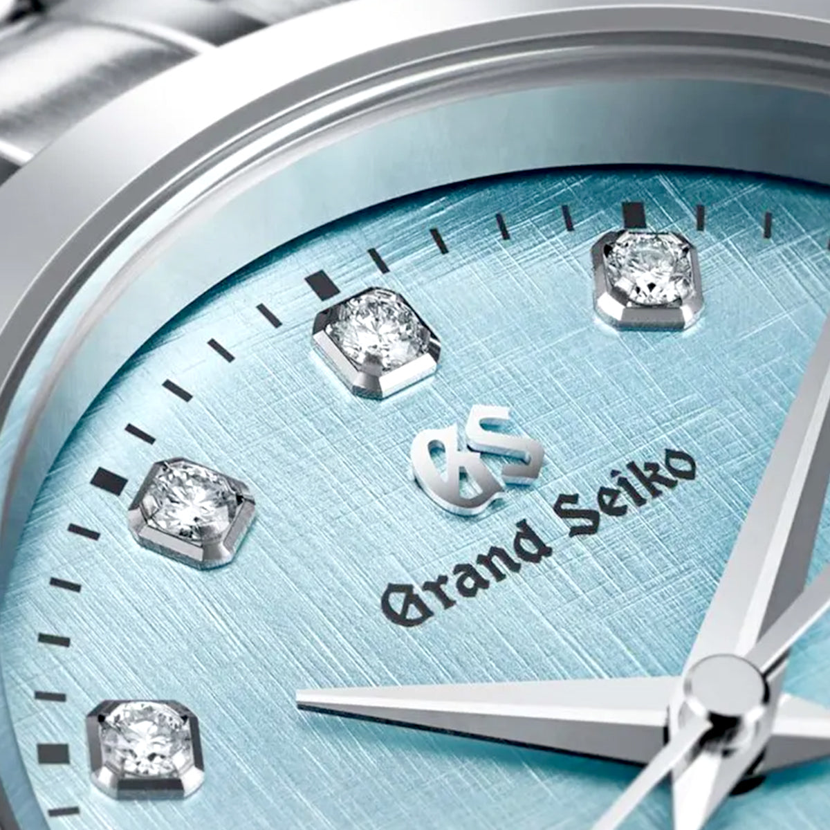 Grand Seiko Elegance ‘Mizu-Hanada - Blue Linen’ 27.8mm Blue Diamond Dial Watch - Berry's Jewellers