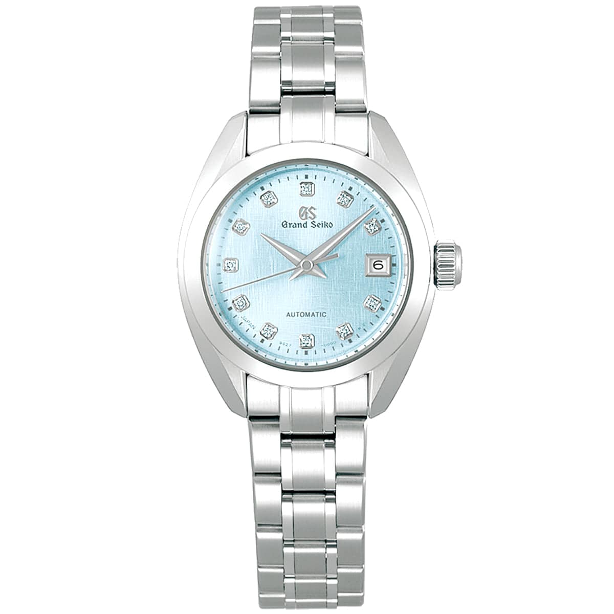 Grand Seiko Elegance ‘Mizu-Hanada - Blue Linen’ 27.8mm Blue Diamond Dial Watch - Berry's Jewellers