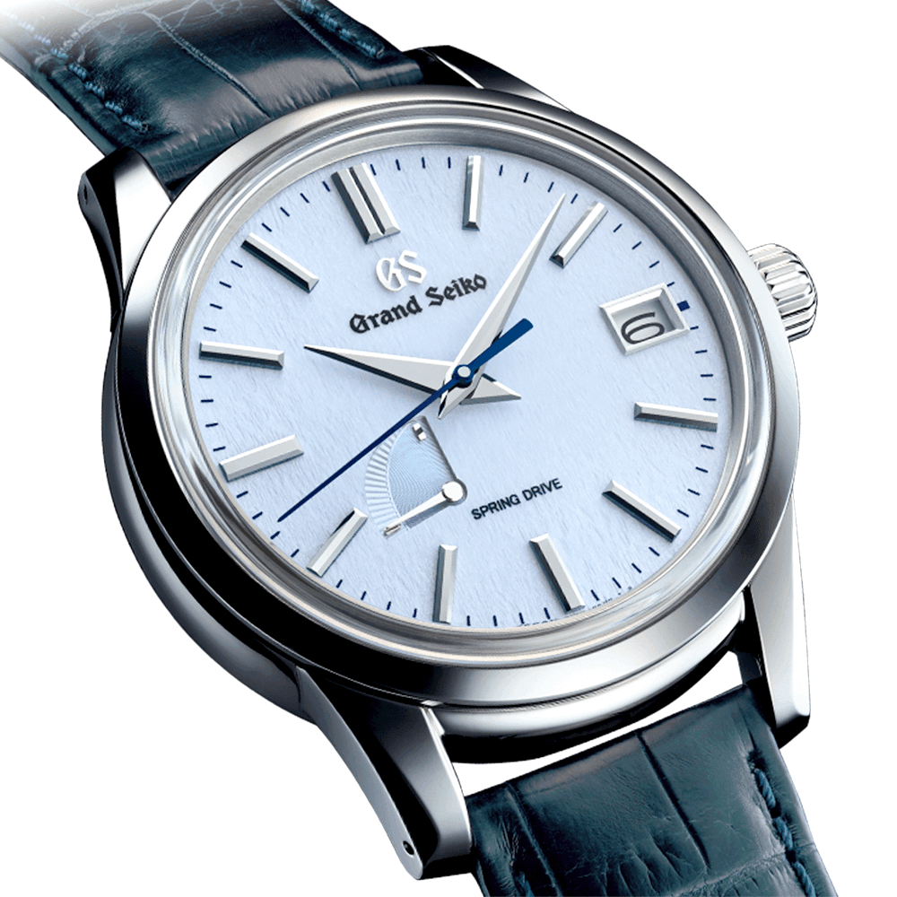 Grand Seiko Elegance Spring Drive ‘Skyflake’ Men’s Leather Strap Watch - Berry's Jewellers