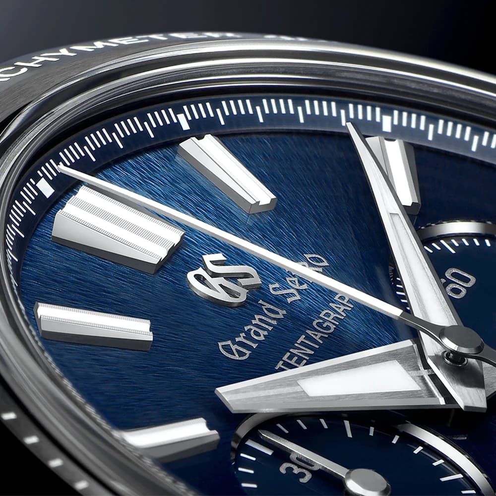 Grand Seiko Evolution 9 Tentagraph 43.2mm Blue Dial Men's Automatic Watch - Berry's Jewellers