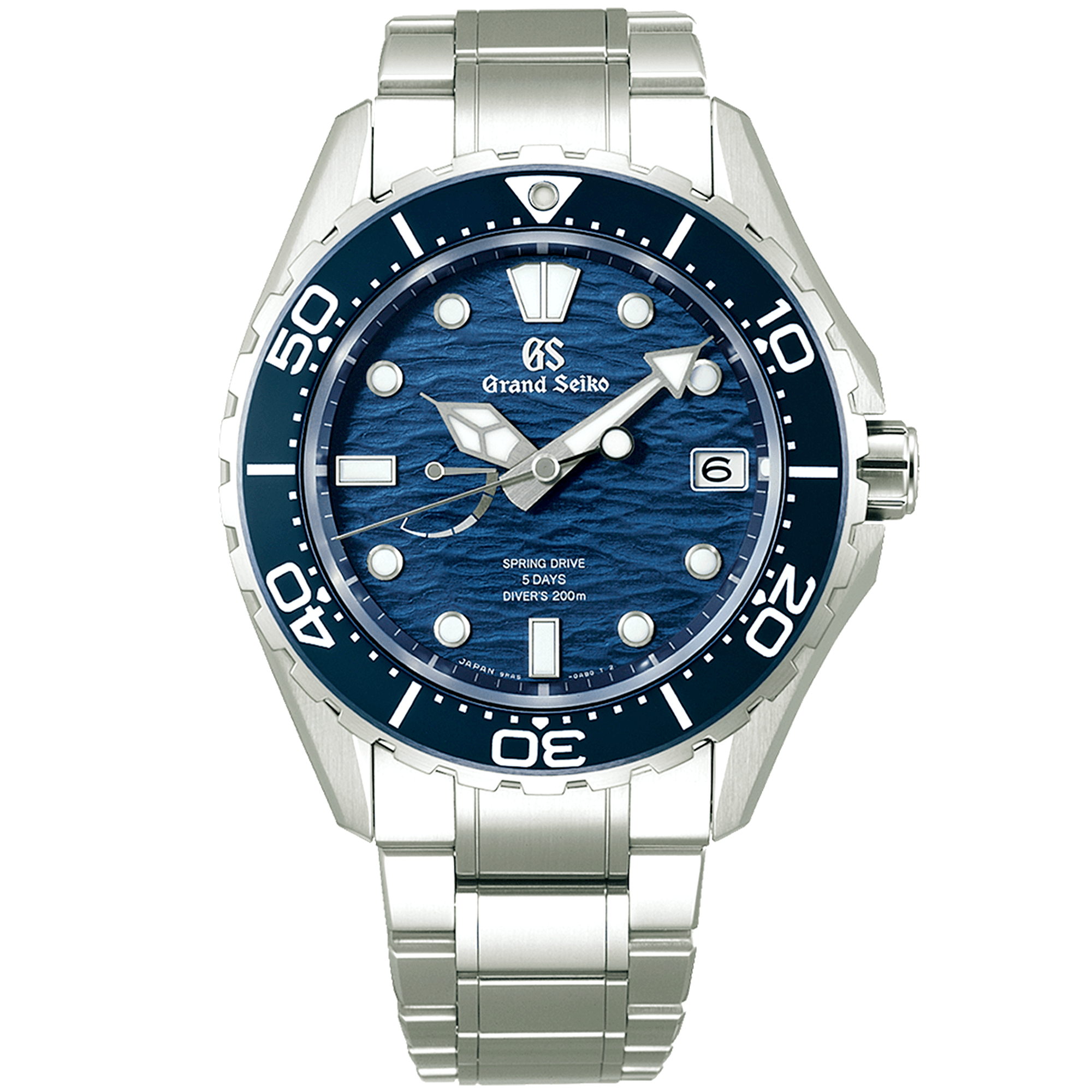 Grand Seiko Evolution 9 'Ushio' 43.8mm Blue Dial Men's Spring-Drive Watch - Berry's Jewellers