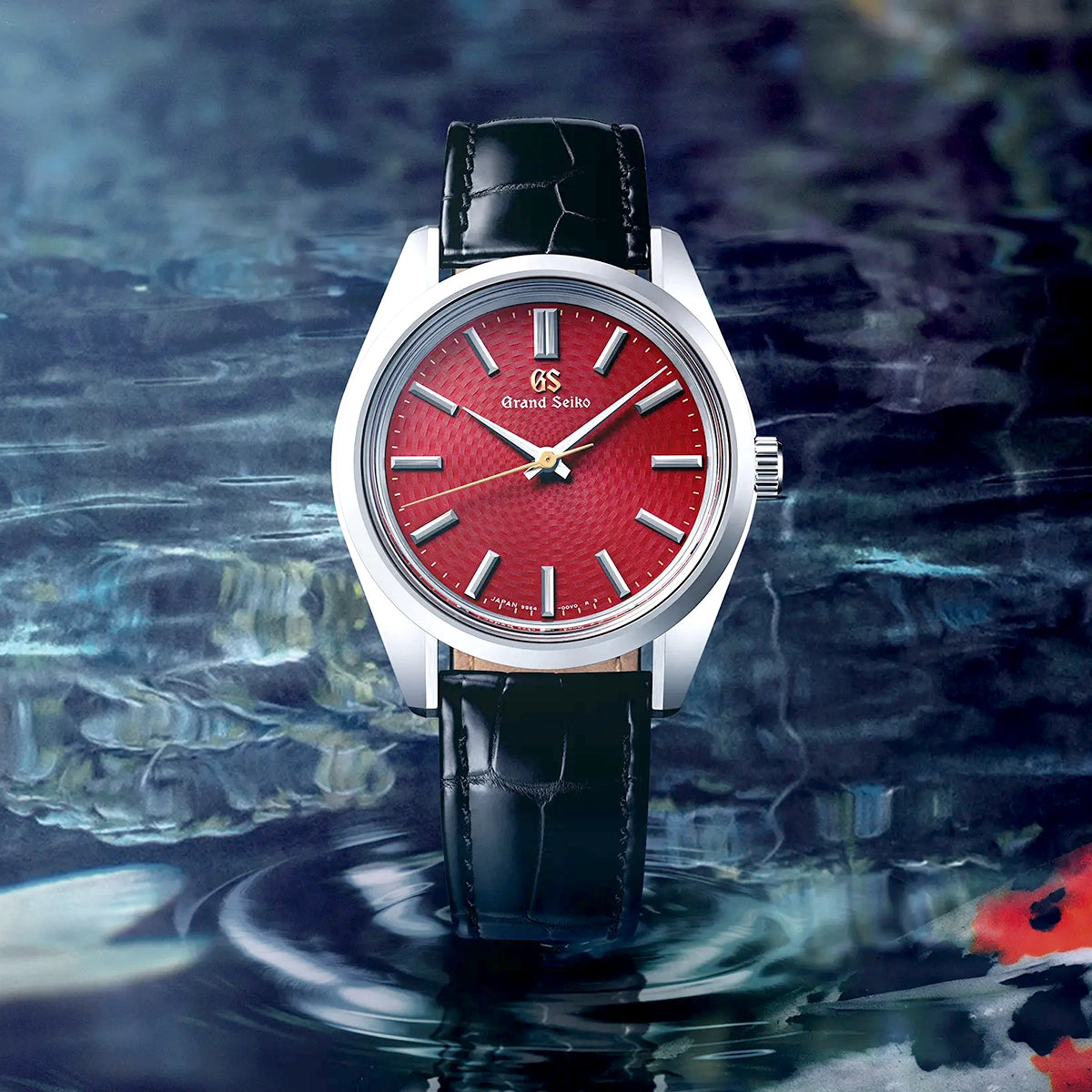 Grand Seiko Heritage 'Nishikigoi' European Exclusive 37mm Red Dial Watch - Berry's Jewellers