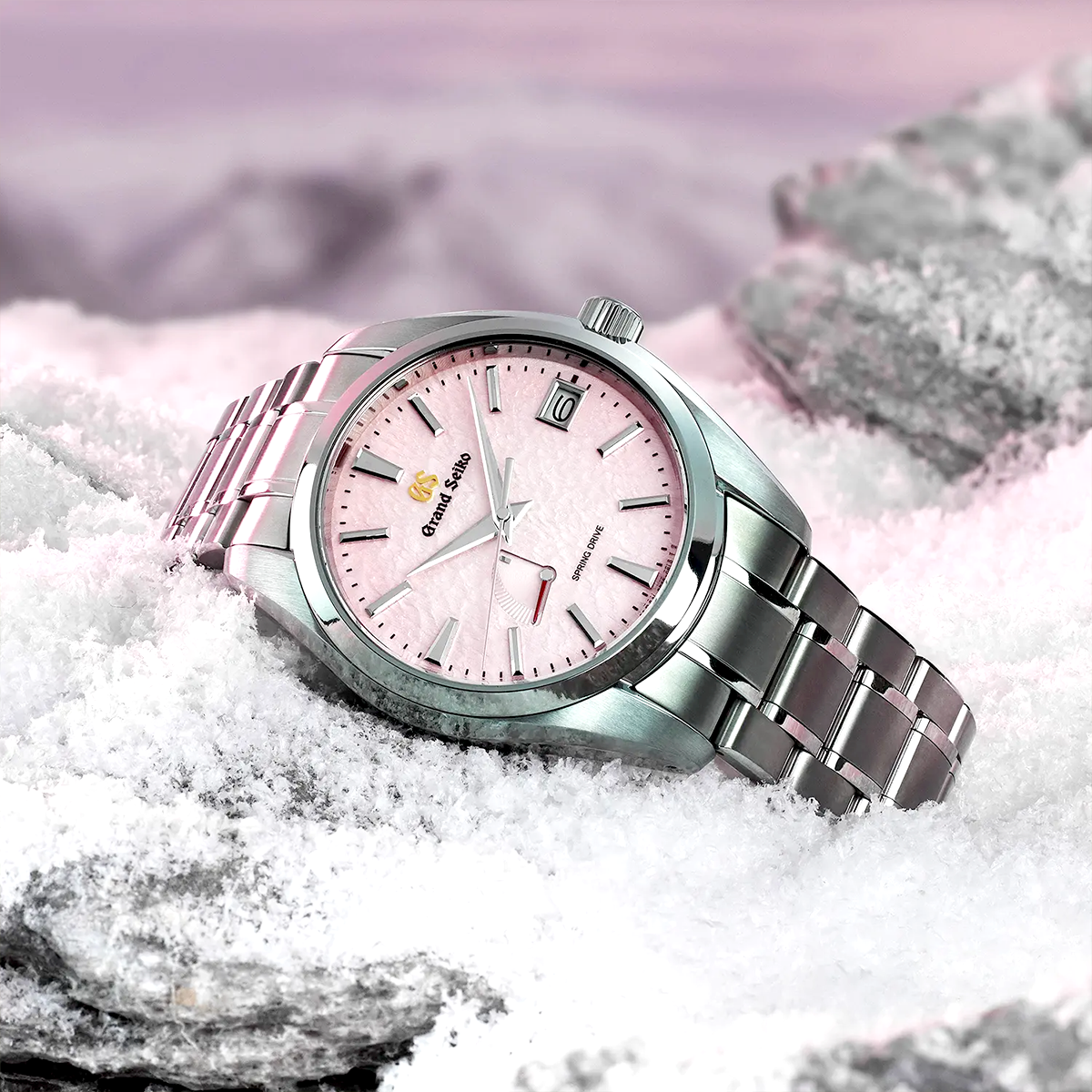 Grand Seiko Pink Snowflake Limited Edition Watch SBGA497G