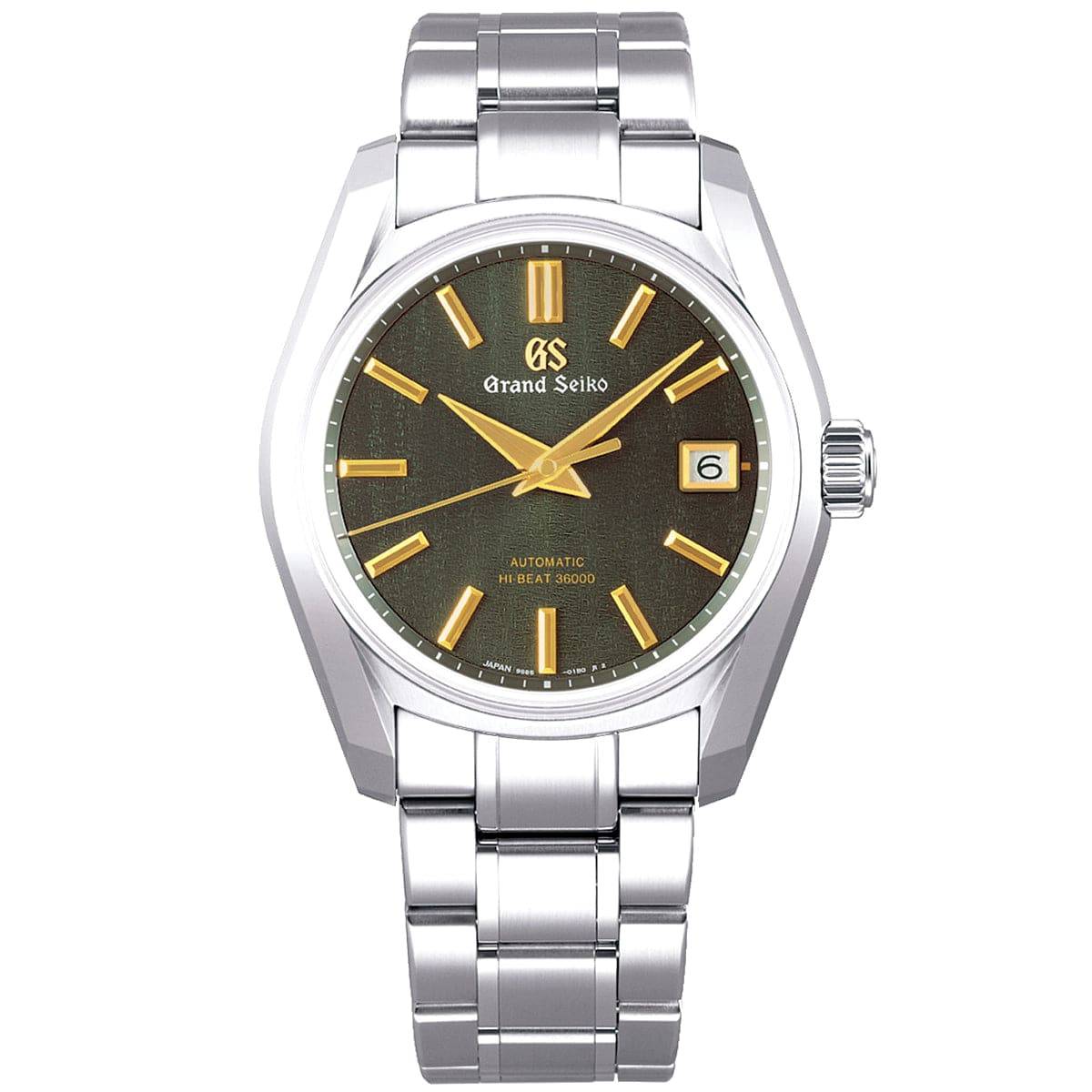 Grand Seiko Heritage 'Rikka' Summer Breeze 40mm Green/Gold Dial Watch - Berry's Jewellers