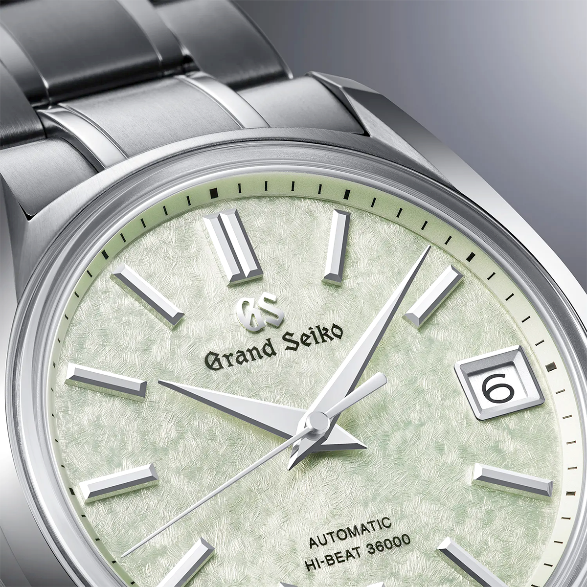 Grand Seiko Heritage 'Sakura-Wakaba' 40mm Green Textured Dial Watch - Berry's Jewellers