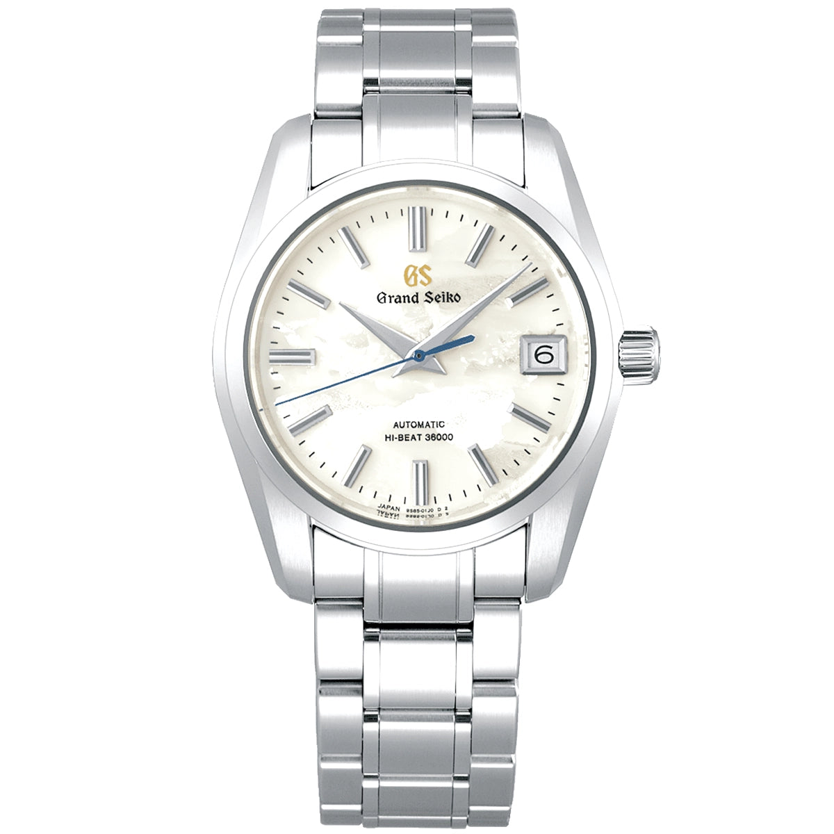 Grand Seiko Heritage 'Unkai - Sea of Clouds' 37mm Silver Textured Dial Watch - Berry's Jewellers