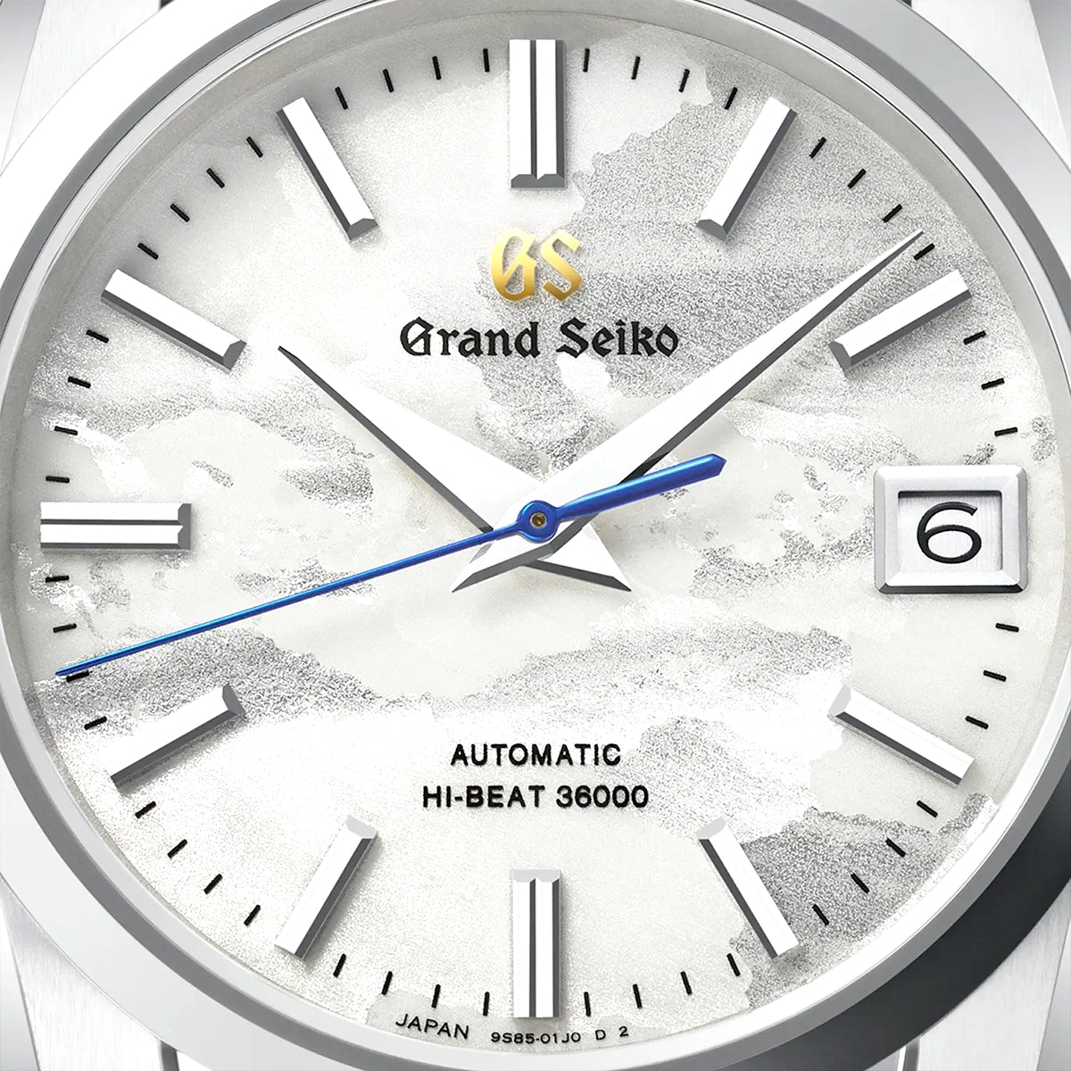 Grand Seiko Heritage 'Unkai - Sea of Clouds' 37mm Silver Textured Dial Watch - Berry's Jewellers