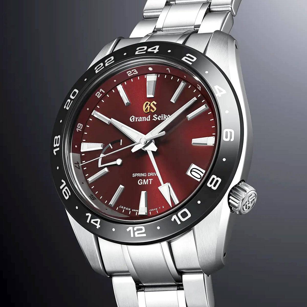 Grand Seiko Sport GMT 41mm 'Hotaka Peaks - Morning Glow' Red Dial Spring-Drive Watch - Berry's Jewellers