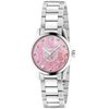 Gucci G-Timeless 27mm Pink Mother of Pearl Feline Dial Ladies Bracelet Watch - Berry's Jewellers