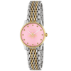 Gucci G-Timeless 29mm Pink Icon Bee Motif Dial Two Tone Bracelet Watch - Berry's Jewellers