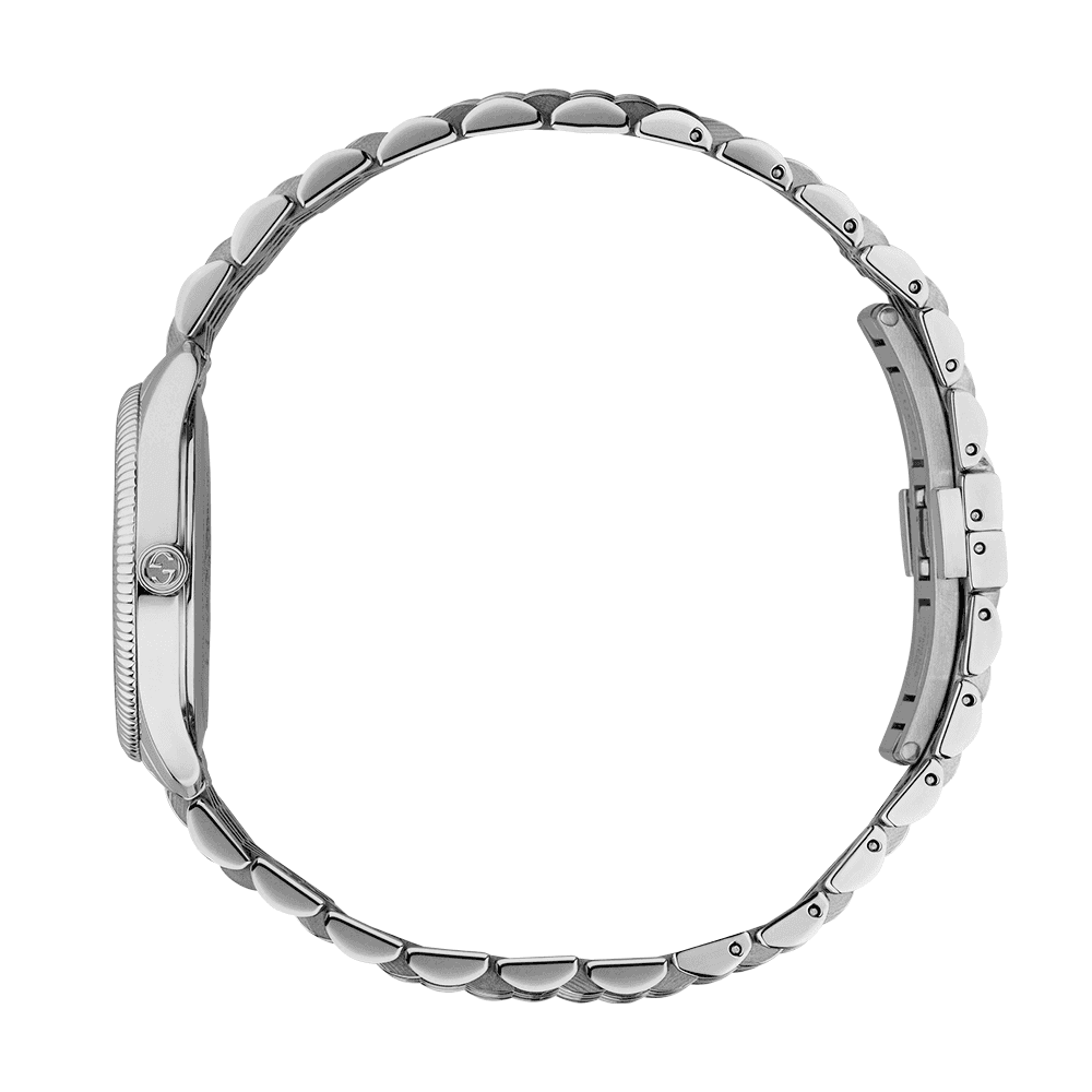 Gucci G-Timeless  29mm Silver Bee Motif Dial Bracelet Watch - Berry's Jewellers