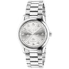 Gucci G-Timeless 38mm Silver Sun brushed Dial With Bees Automatic Stainless Steel Bracelet Watch - Berry's Jewellers