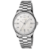 Gucci G-Timeless Quartz 29mm Stainless Steel White Mother of Pearl Diamond Dial Bracelet Watch - Berry's Jewellers