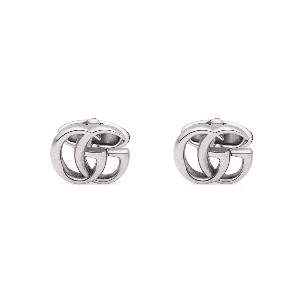 Gucci GG Marmont Aged Sterling Silver Cufflinks - Berry's Jewellers