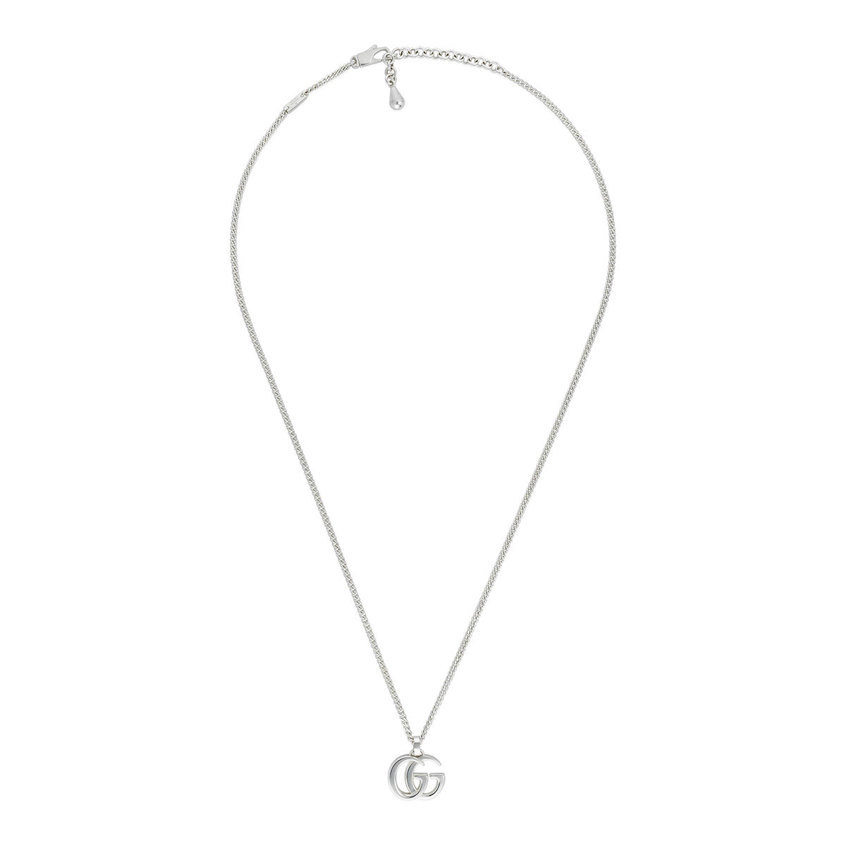 Gucci GG Marmont Sterling Silver Logo Necklace - Berry's Jewellers