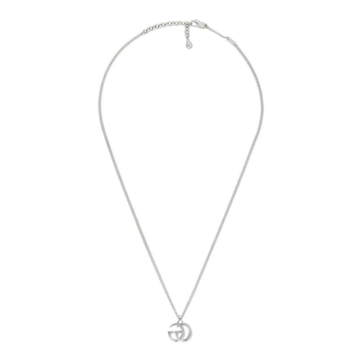 Gucci GG Marmont Sterling Silver Logo Necklace - Berry's Jewellers