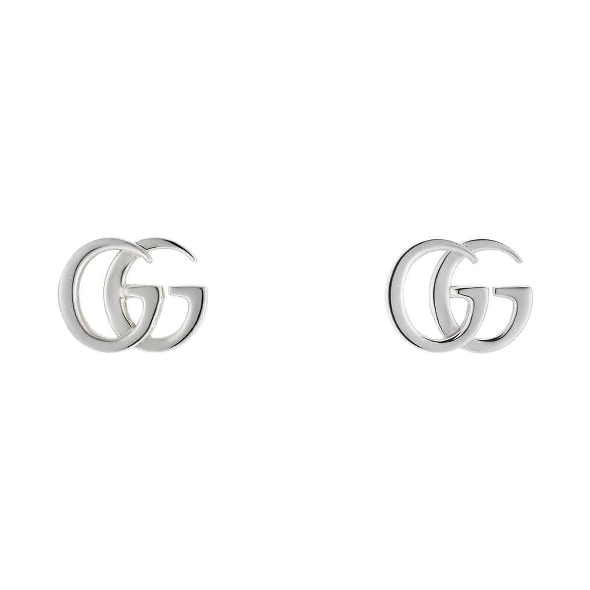 Gucci GG Marmont Sterling Silver Logo Stud Earrings - Berry's Jewellers