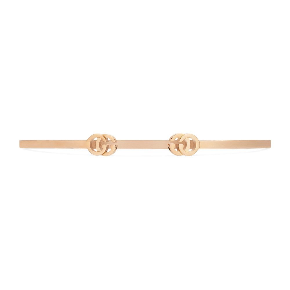 GG Running 18ct Rose Gold Bangle