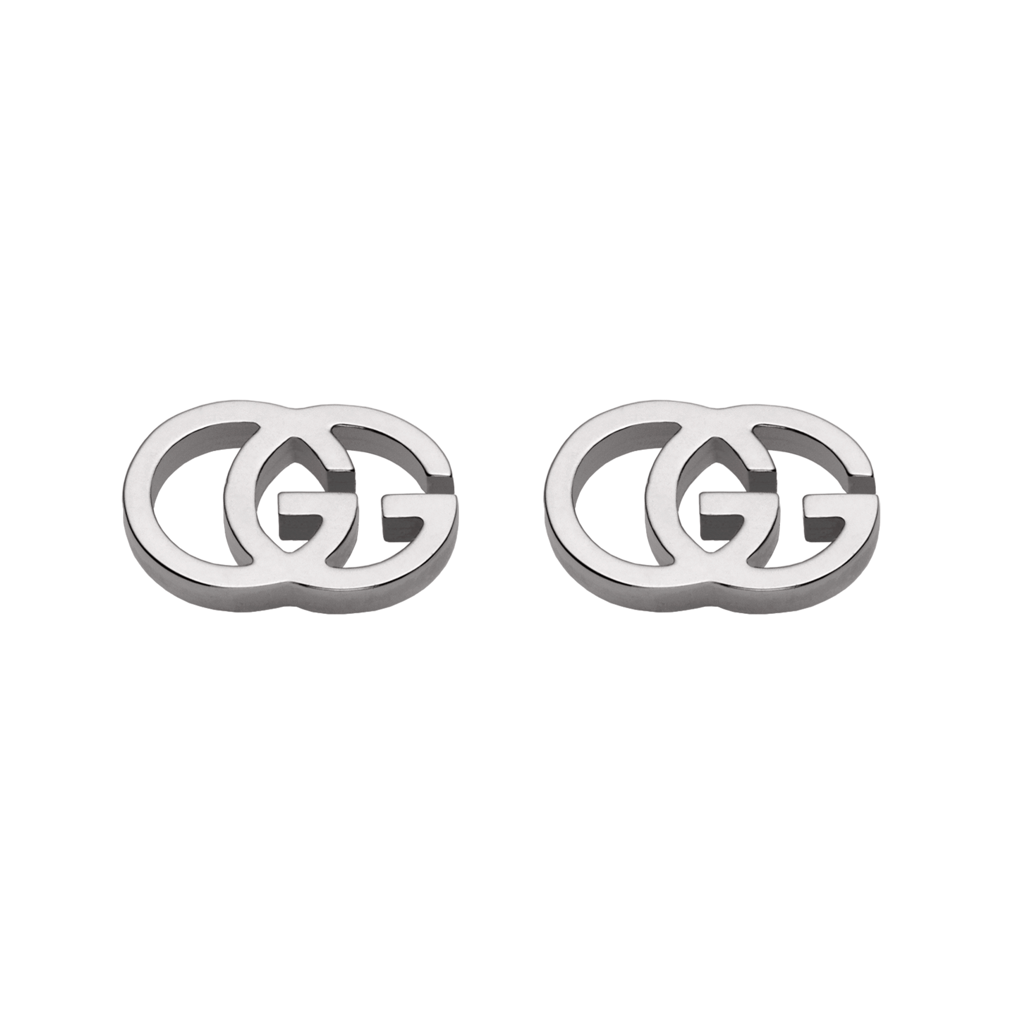 Gucci GG Running 18ct White Gold Stud Earrings - Berry's Jewellers