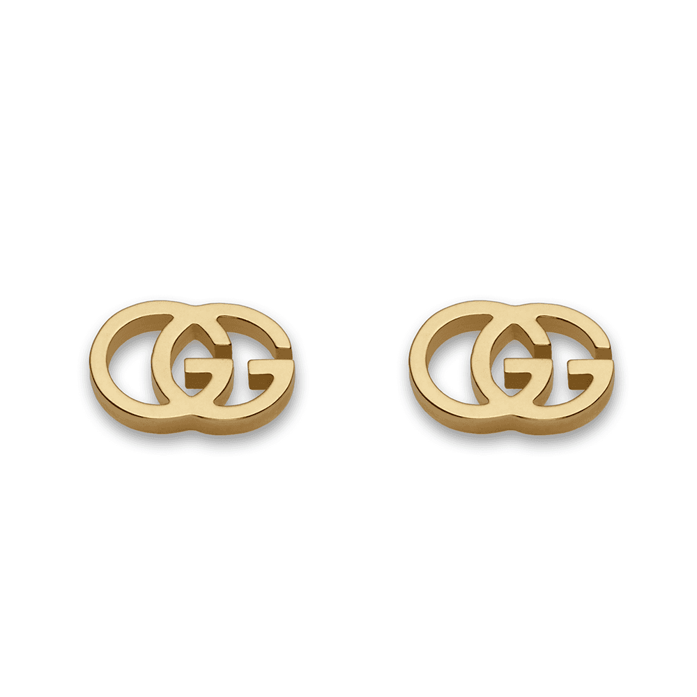 Gucci GG Running 18ct Yellow Gold Stud Earrings - Berry's Jewellers