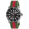 Gucci Gucci Dive 40mm Automatic Rubber Strap Watch With A Black Dial & Ceramic Bezel. - Berry's Jewellers