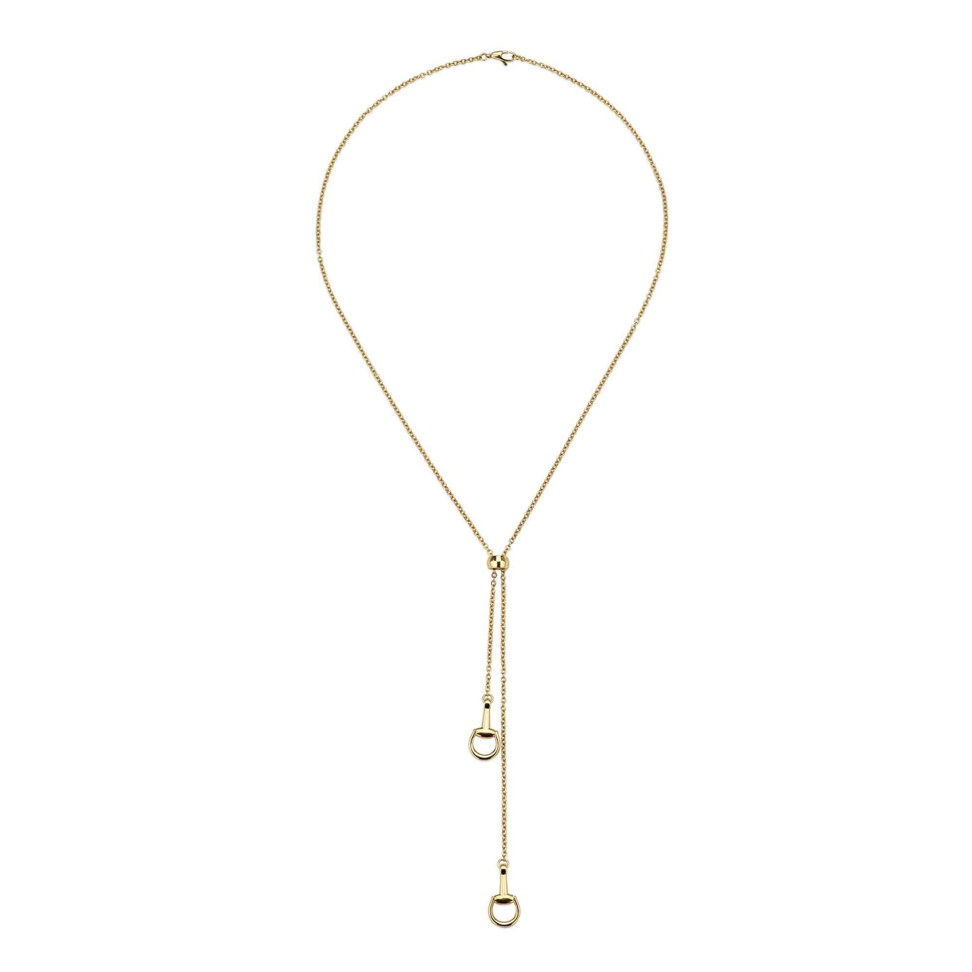 Gucci Horsebit 18ct Yellow Gold Chain Pendant Necklace