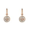 Gucci Gucci Interlocking 18ct Rose Gold Mother Of Pearl And Diamond Drop Earrings - Berry's Jewellers